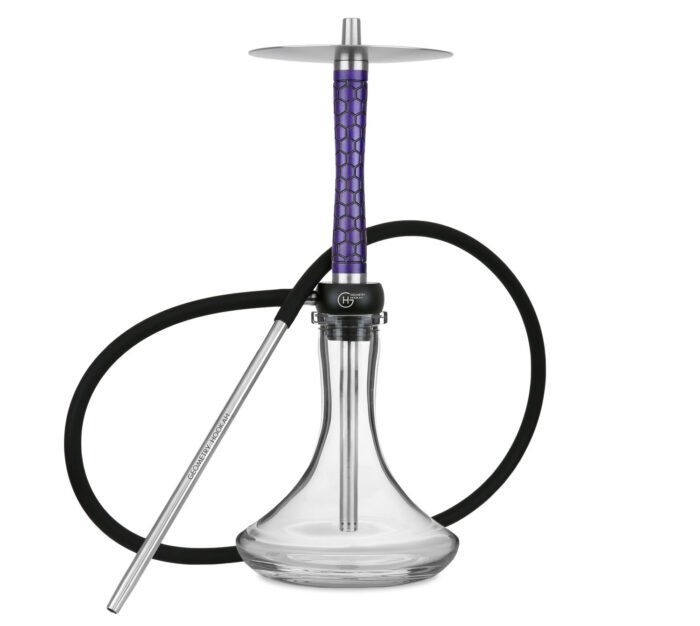 Kaljanas Geometry Hookah Little Bro Honeycomb Purple