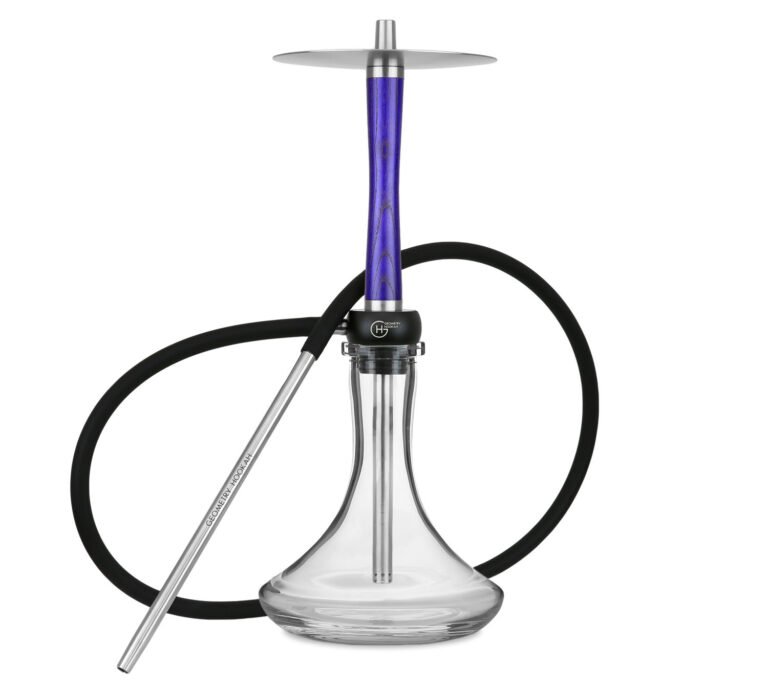 Kaljanas Geometry Hookah Little Bro Wood Blue-Purple