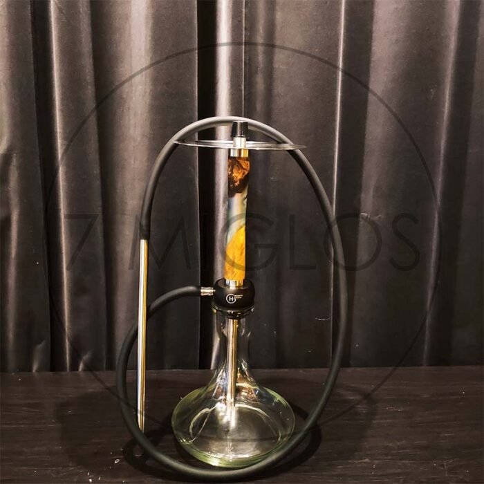 Kaljanas Geometry Hookah Little Bro Woody Epox Purple