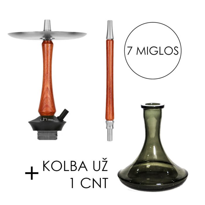 Kaljanas Union Standart Exotic Wood Bubinga|Kaljanas Union Hookah Sleek Acrylic Amber