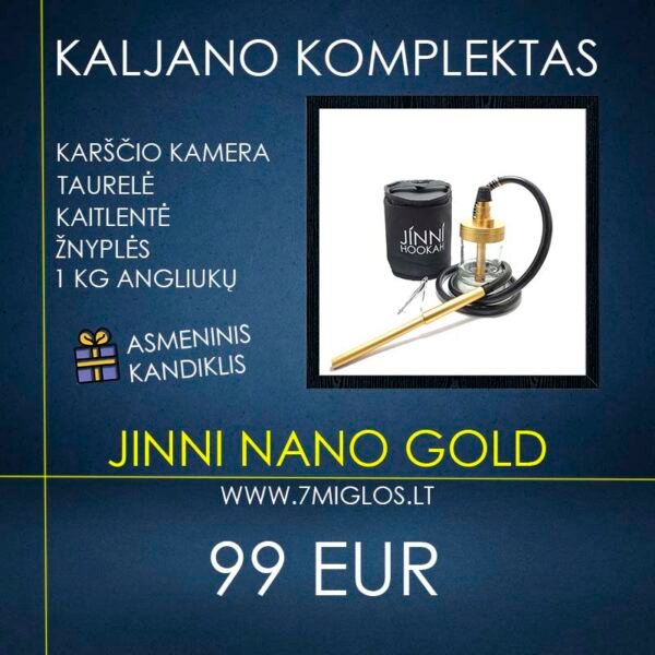 Kaljano komplektas JINNI Nano Gold