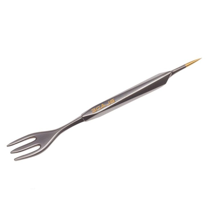 Kaljano šakutė su adatėle Blade Black|Kaljano šakutė su adatėle auksinė