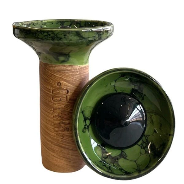 Kaljano taurelė Oblako Flow Black on Green-Black Marble